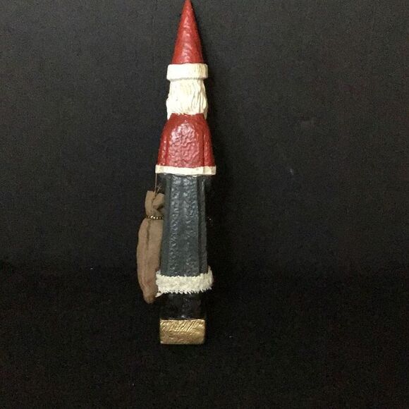 Vintage folk art Christmas figurines set of 3 with 2 Santa’s and a snow woman - Picture 7 of 7